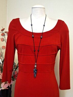 Shelley Vintage Artistic Black Beads Dangle Pendant Genuine Leather Necklace